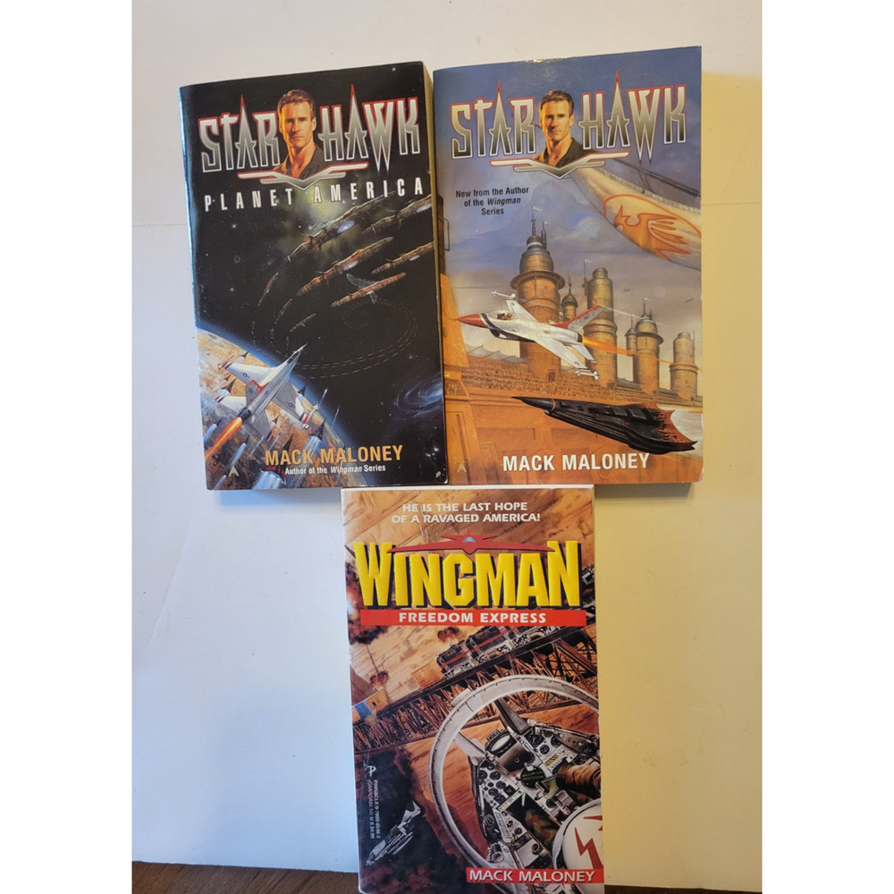 Star Hawk & Wingman Mack Maloney War Combat Paperback Books Lot of‎ 3 Vintage